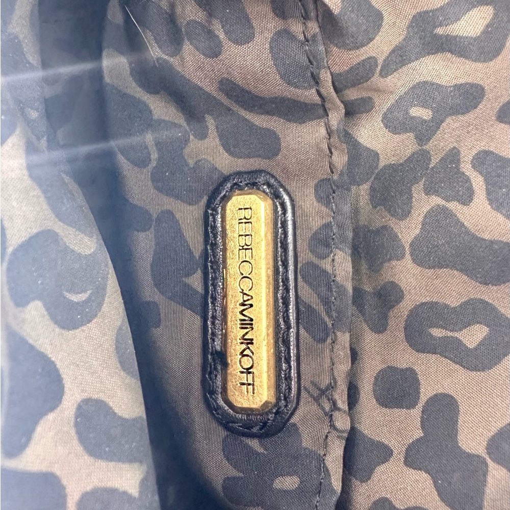 Rebecca Minkoff Black Leather Crossbody Bag w/ Gold Hardware - Picture 10 of 12